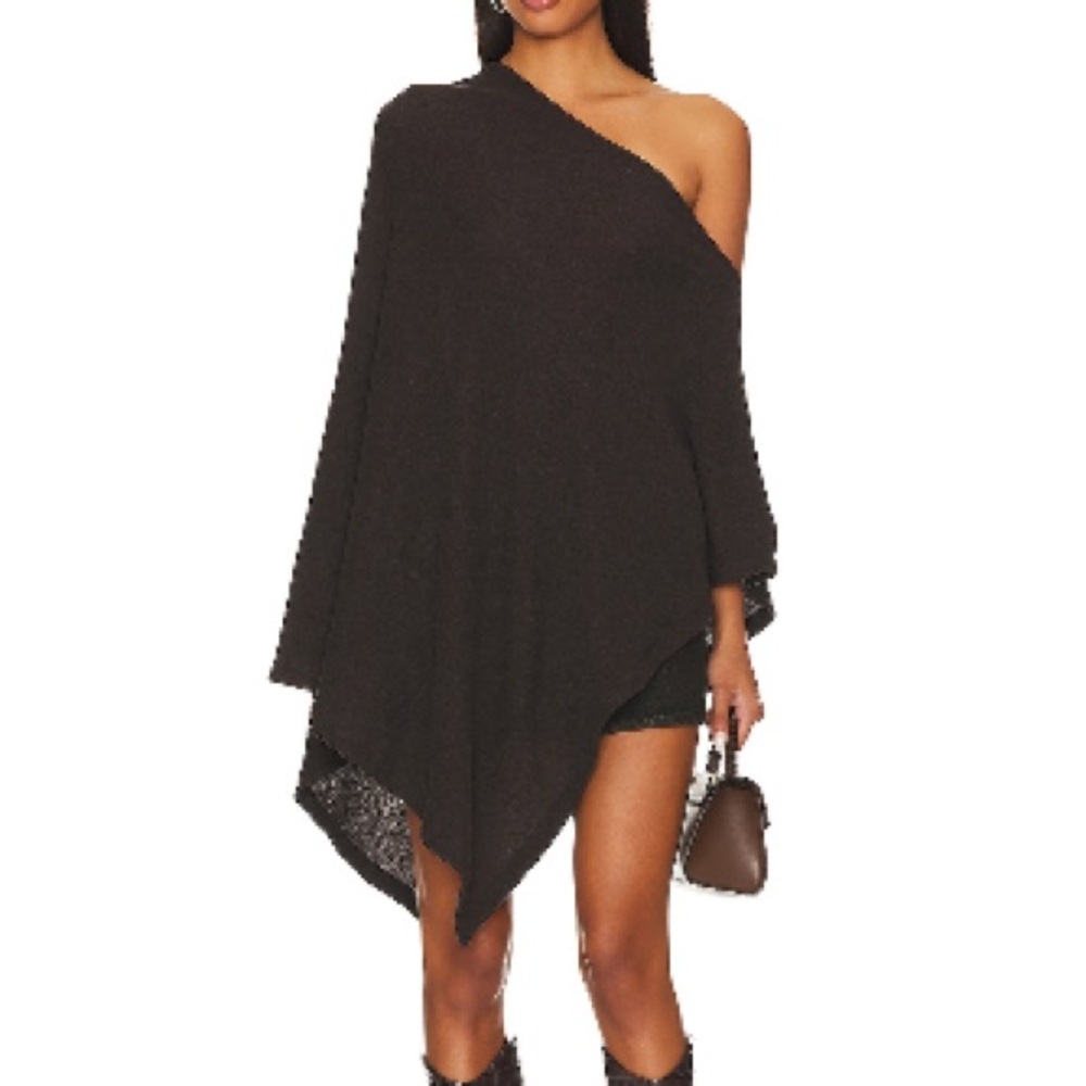 Enza Costa Black Asymmetrical Top